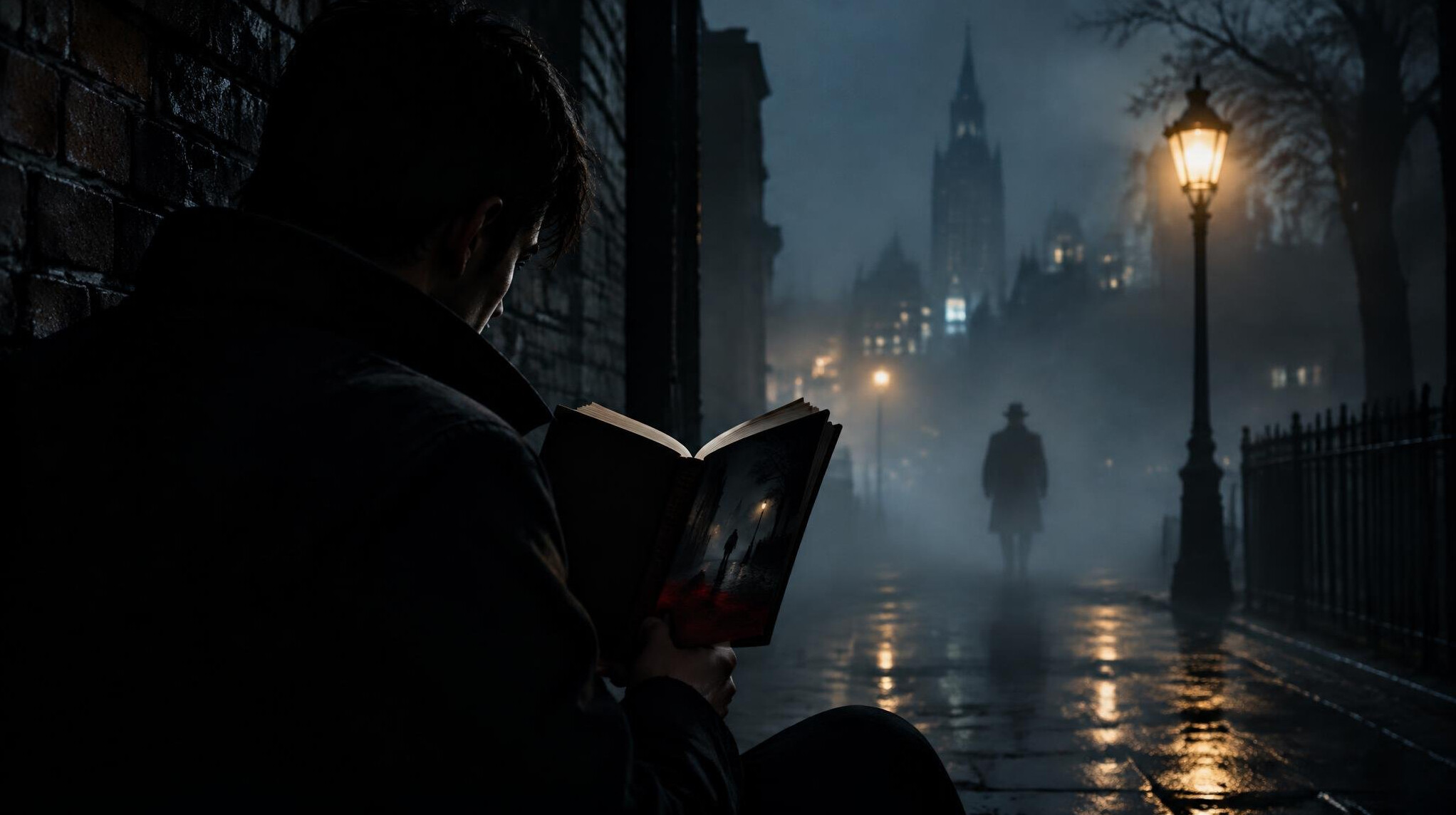 shadowy figure in alley